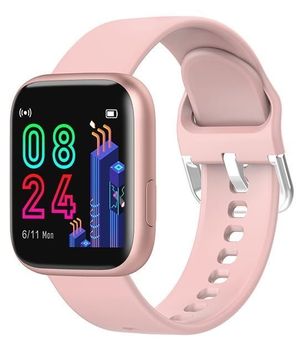 Smartwatch damski Garett Women Eva na różowym pasku silikonowym (2).jpg